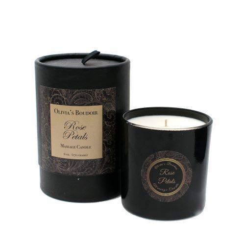 Massage Candle Rose Petals 6.5 Oz Intimates Adult Boutique
