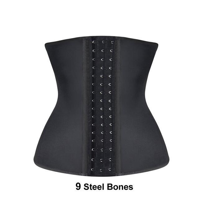 Shaper diva Shapers Waist Trainer Steel Bone Latex Waist Shaper Women Slimming Body Shaper Plus Size Shapewear - Flickdeal.co.nz