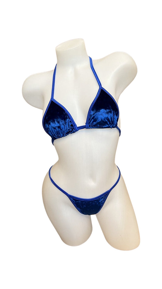 Velvet Bikini Set Royal