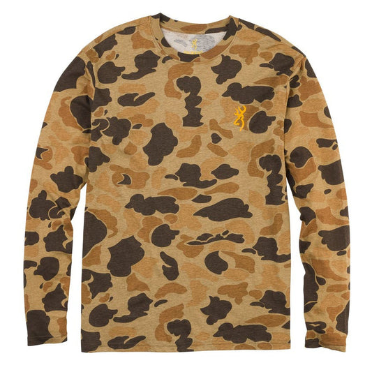 Browning Wasatch Long Sleeve Button Down Shirt-Men's Clothing-Vintage Tan-S-Kevin's Fine Outdoor Gear & Apparel